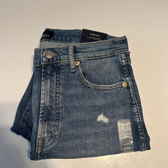 New Women Gap High Rise Vintage Slim Straight Leg Ankle Denim Size 8/29R - Picture 2 of 11